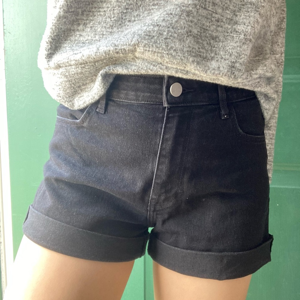&Denim black shorts from h&m